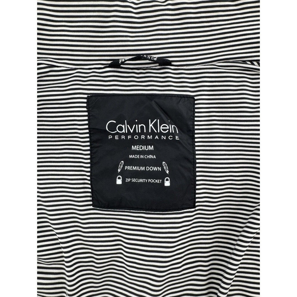 Calvin Klein Vest Sz M Black Duck Down Puffer Quilted Performance Pockets​​​ - Picture 9 of 11